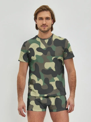 Мужские трусы с футболкой / КАМУФЛЯЖ