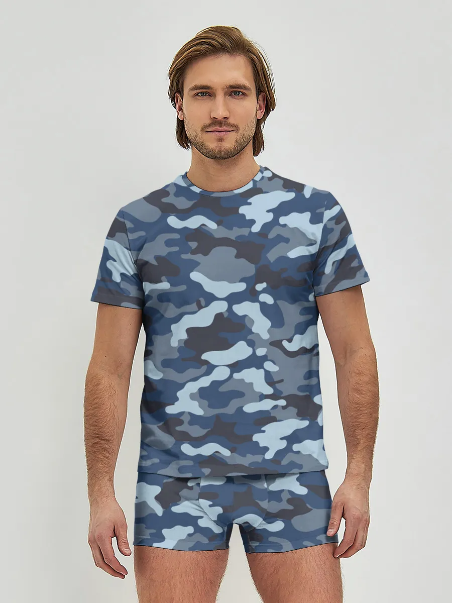 Мужские трусы с футболкой / Камуфляж МВД