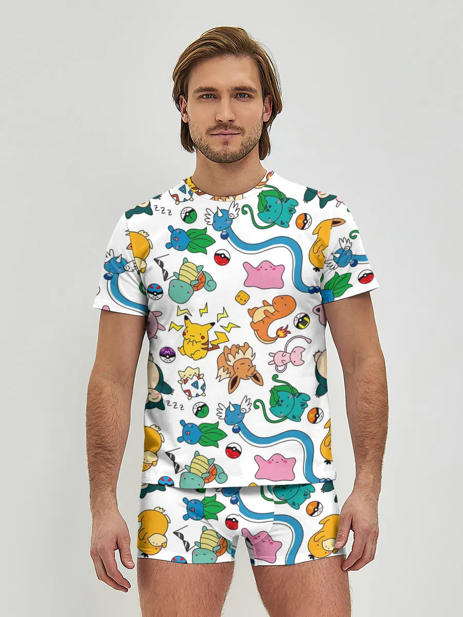 Мужские трусы с футболкой / ПОКЕМОНЫ