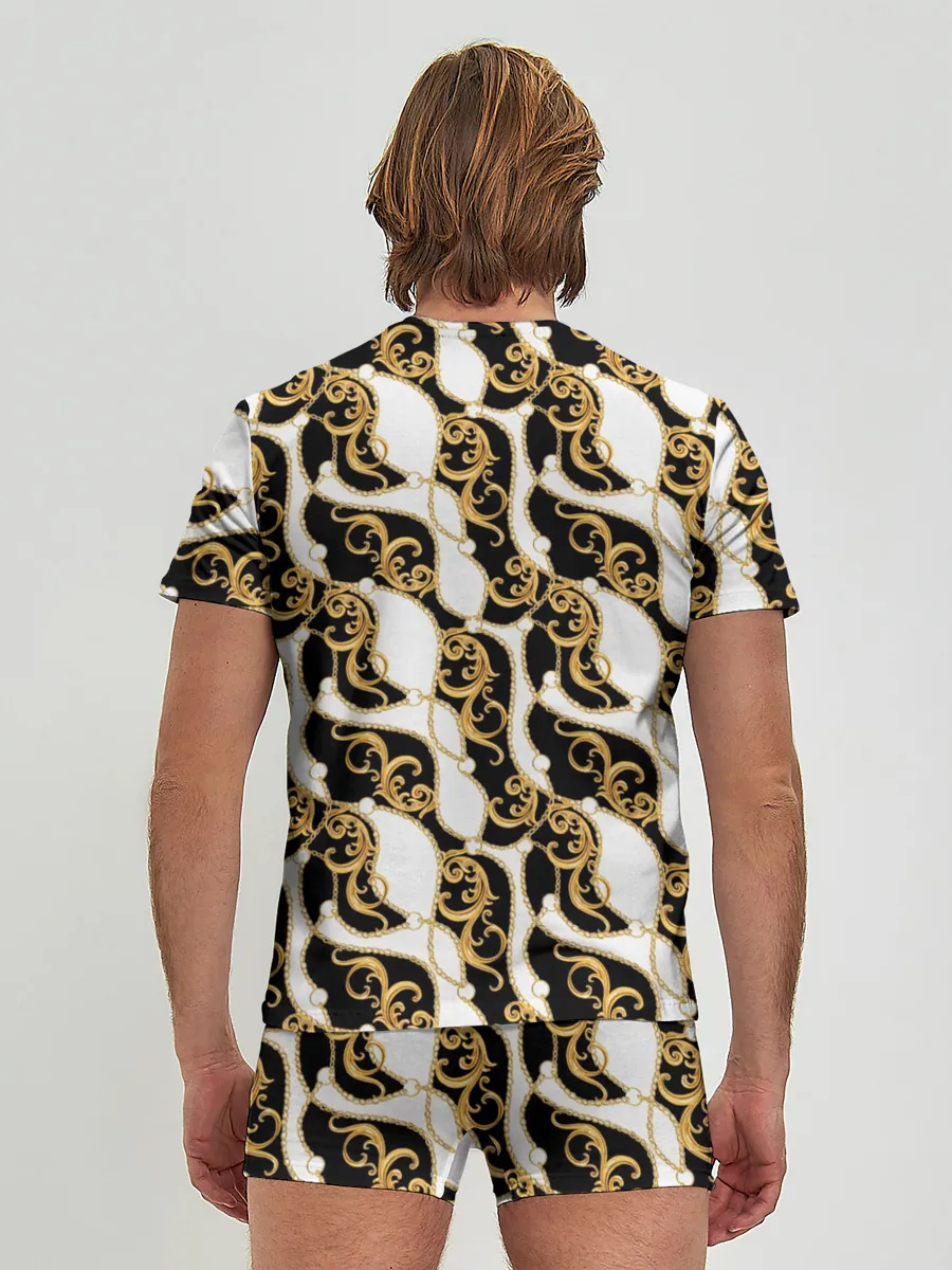 Мужские трусы с футболкой / Волновая вьюга