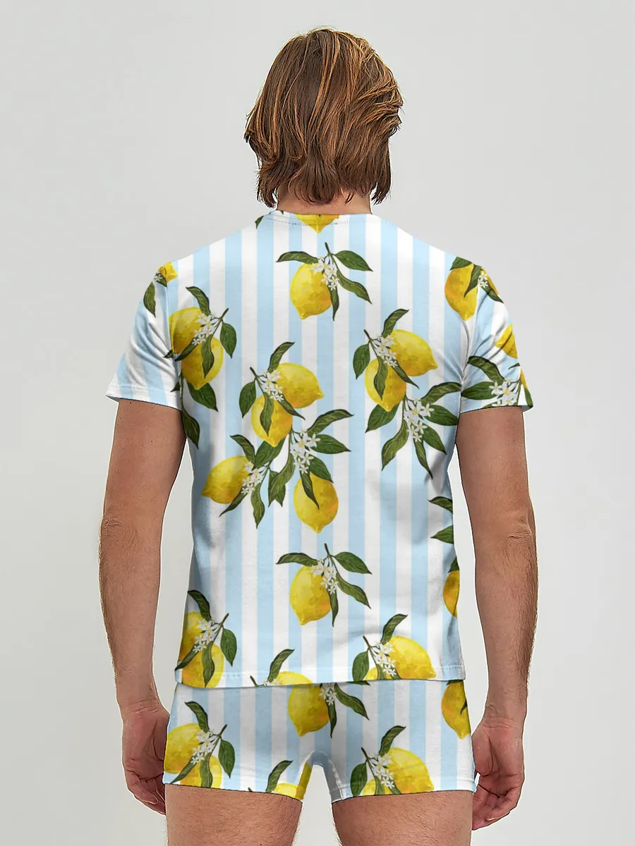 Мужские трусы с футболкой / Лимоны