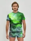 Мужские трусы с футболкой / GREEN SPACE | ЗЕЛЁНЫЙ КОСМОС