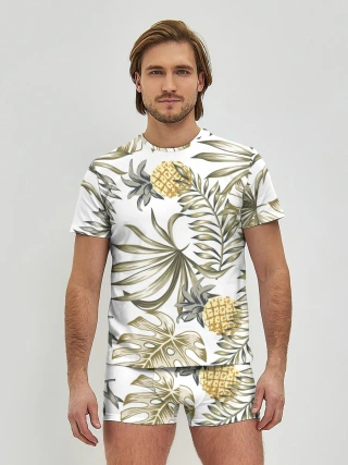 Мужские трусы с футболкой / Тропики хаки