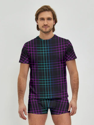 Мужские трусы с футболкой / Neon cell