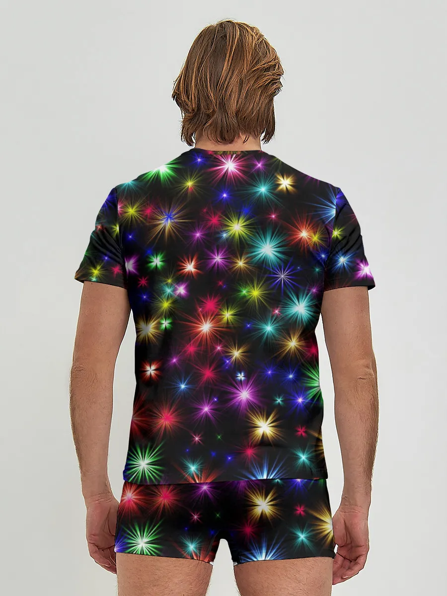 Мужские трусы с футболкой / Яркие звезды