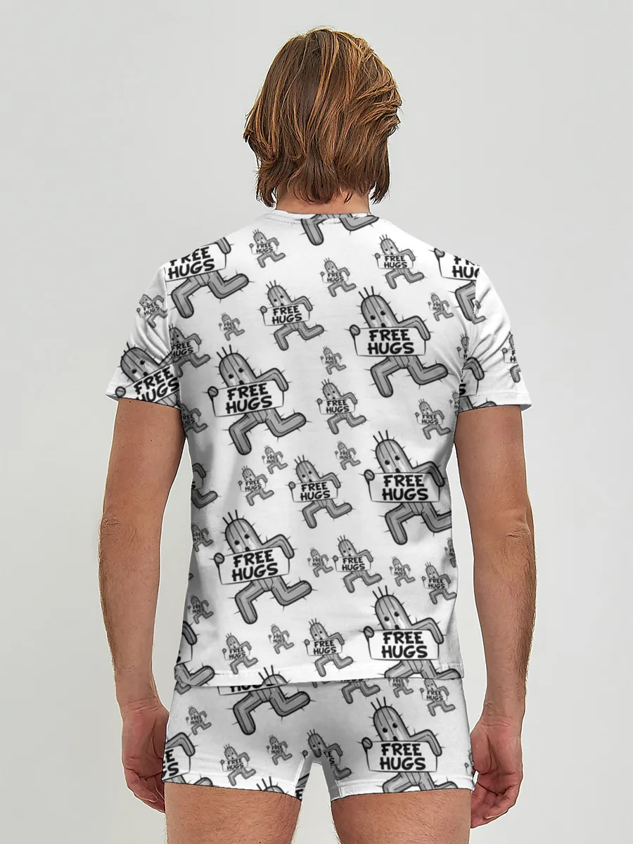 Мужские трусы с футболкой / FREE HUGS