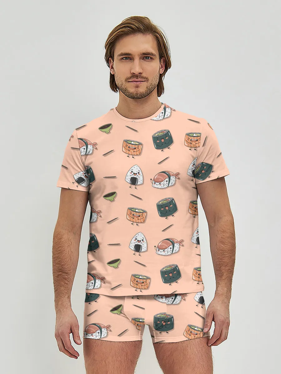 Мужские трусы с футболкой / Суши