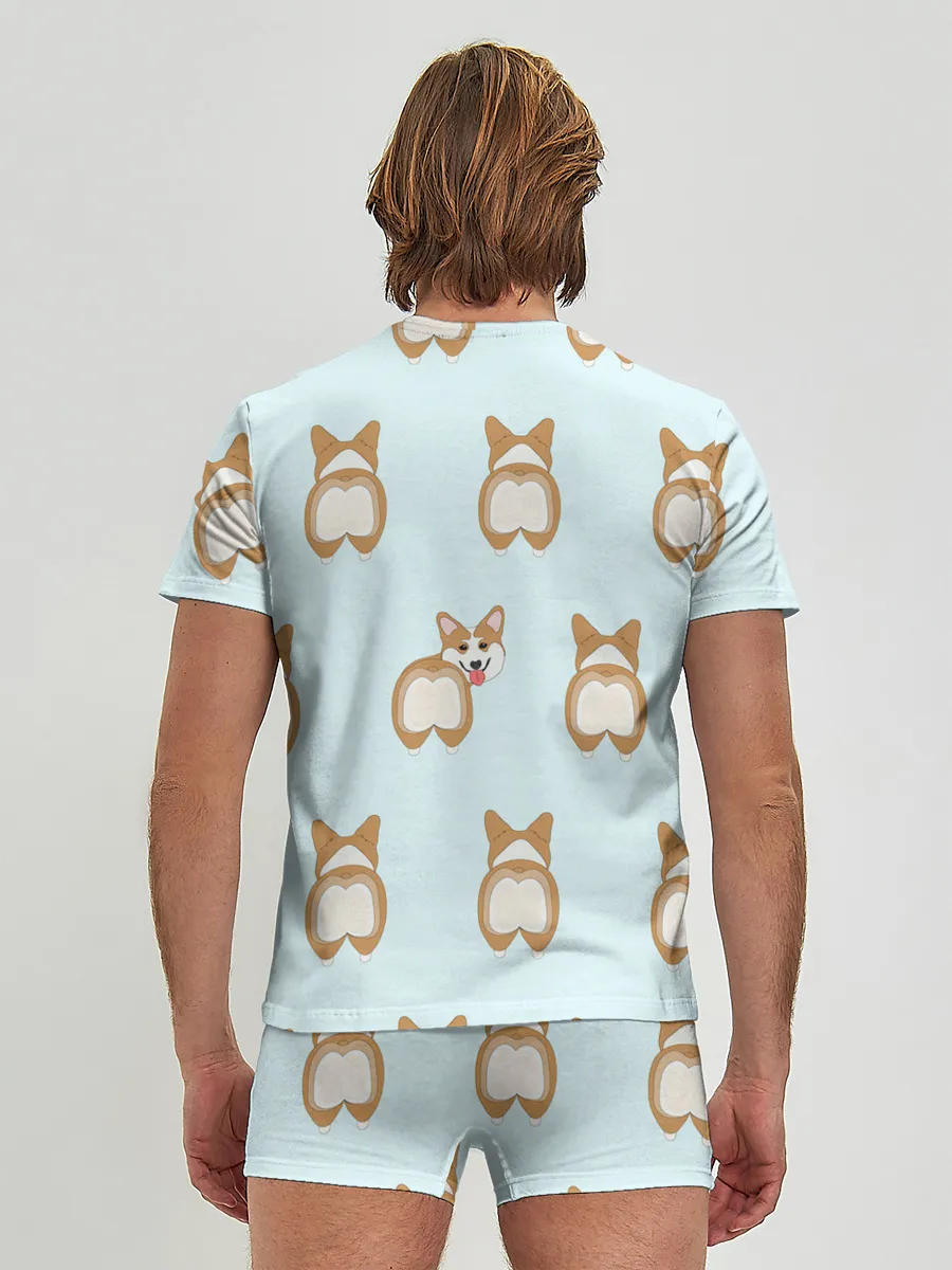 Мужские трусы с футболкой / Корги