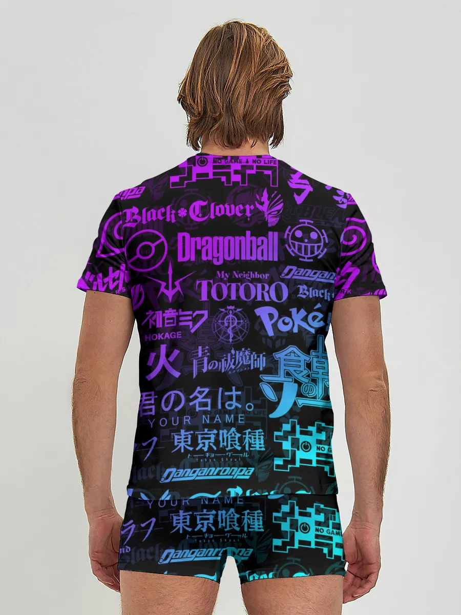 Мужские трусы с футболкой / ЛОГОТИПЫ АНИМЕ