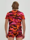 Мужские трусы с футболкой / CAMOUFLAGE RED