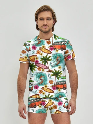 Мужские трусы с футболкой / Летнее Настроение