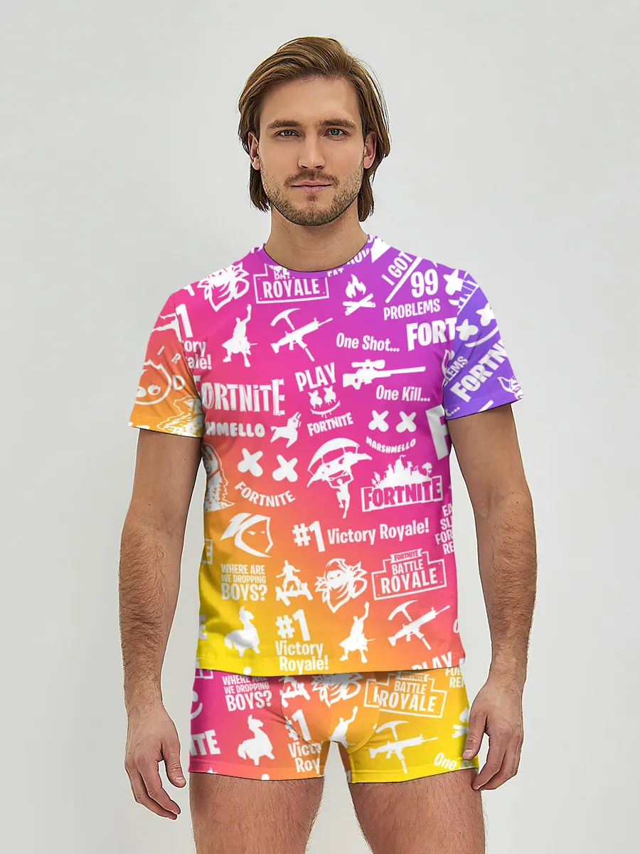 Мужские трусы с футболкой / FORTNITE PARTY EVENT