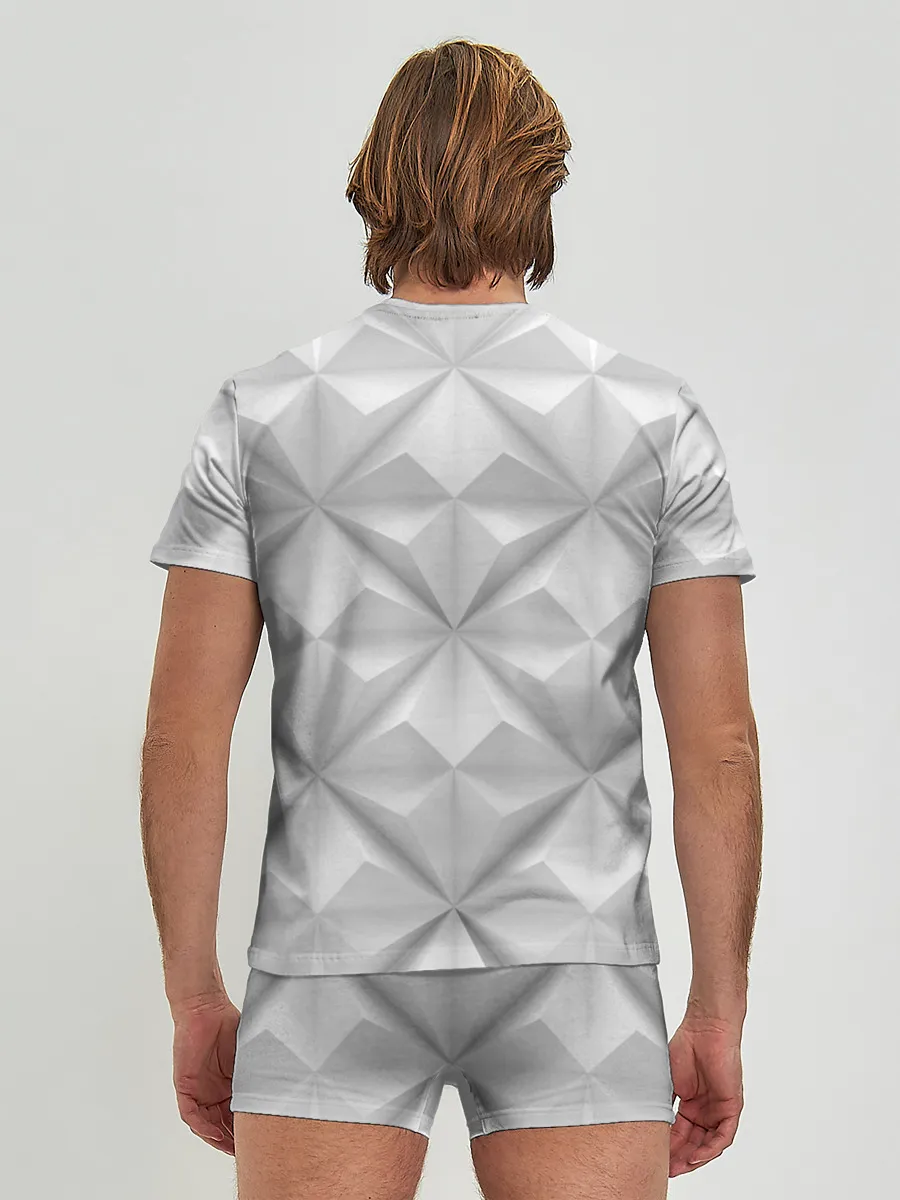 Мужские трусы с футболкой / Ромбы