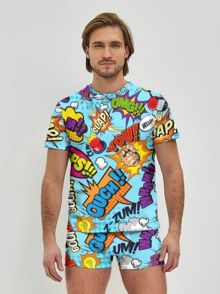 Мужские трусы с футболкой / COMICS ART