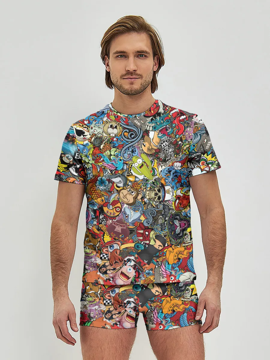 Мужские трусы с футболкой / Стикеры