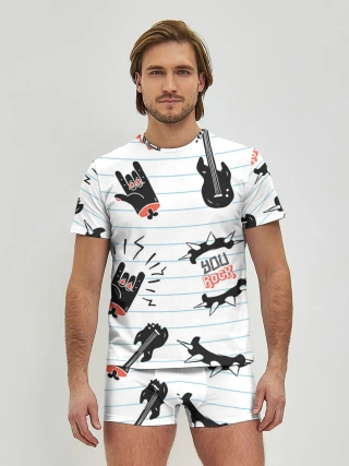 Мужские трусы с футболкой / Ты рокер