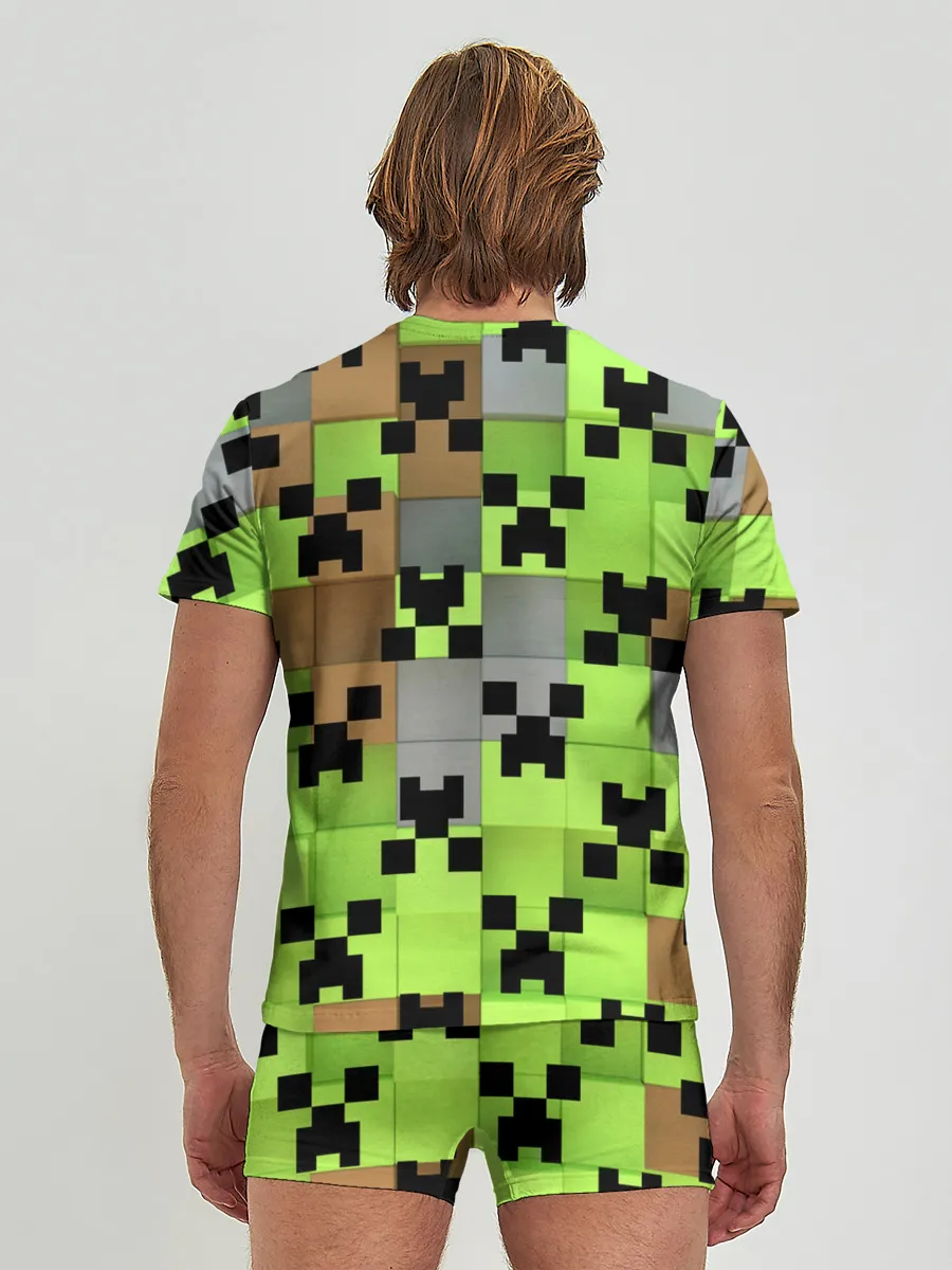 Мужские трусы с футболкой / Minecraft.