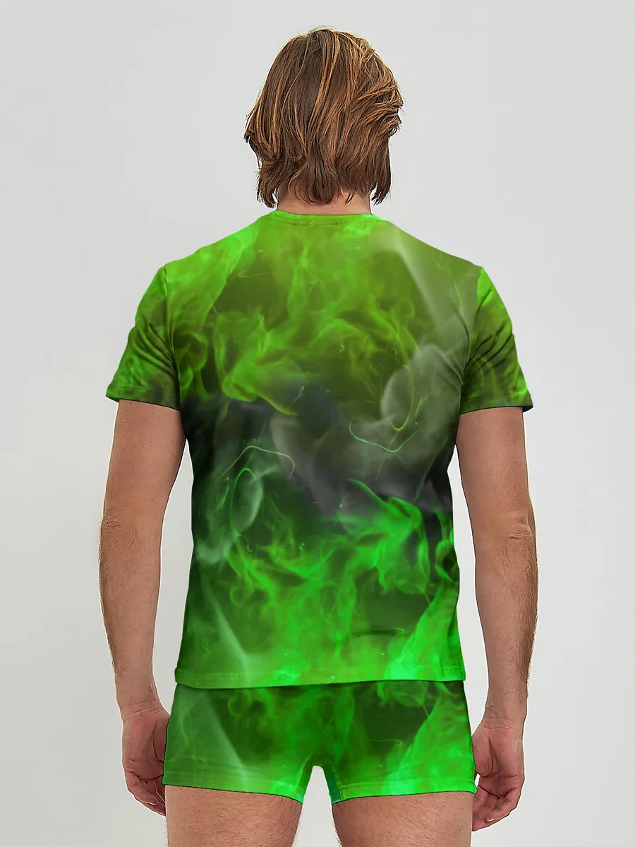 Мужские трусы с футболкой / ЗЕЛЁНЫЙ ОГОНЬ