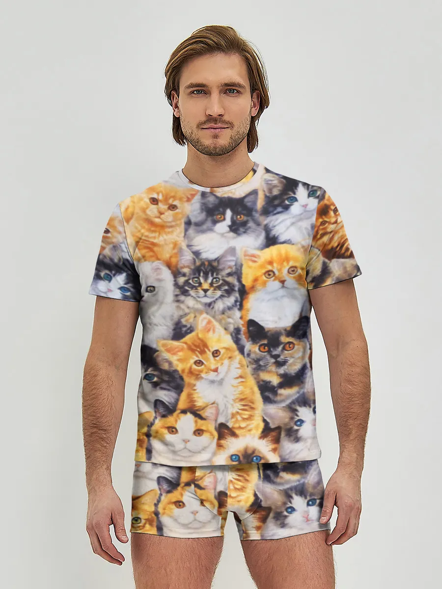 Мужские трусы с футболкой / КОТЯТКИ