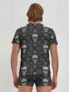 Мужские трусы с футболкой / Орнамент Черепа