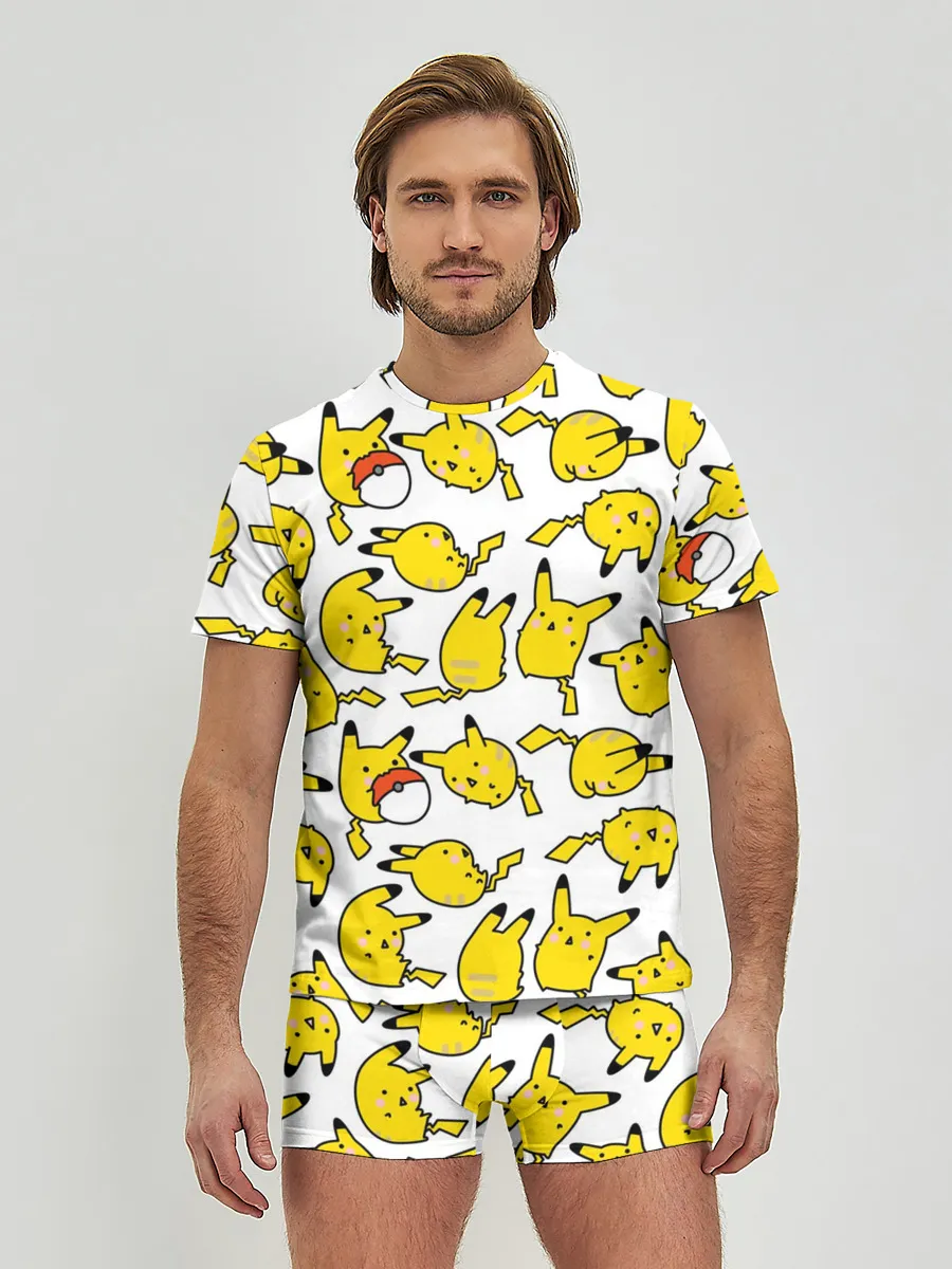 Мужские трусы с футболкой / Пикачу