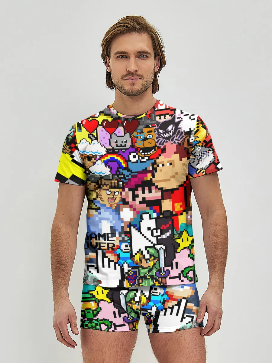 Мужские трусы с футболкой / Pixel