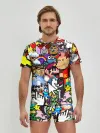 Мужские трусы с футболкой / Pixel