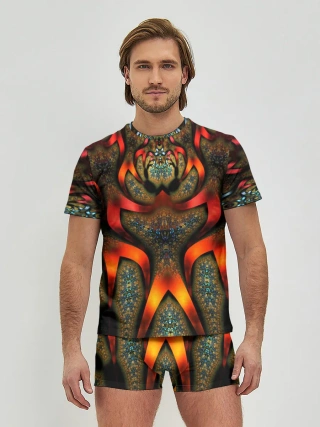 Мужские трусы с футболкой / ДИКИЙ УЗОР