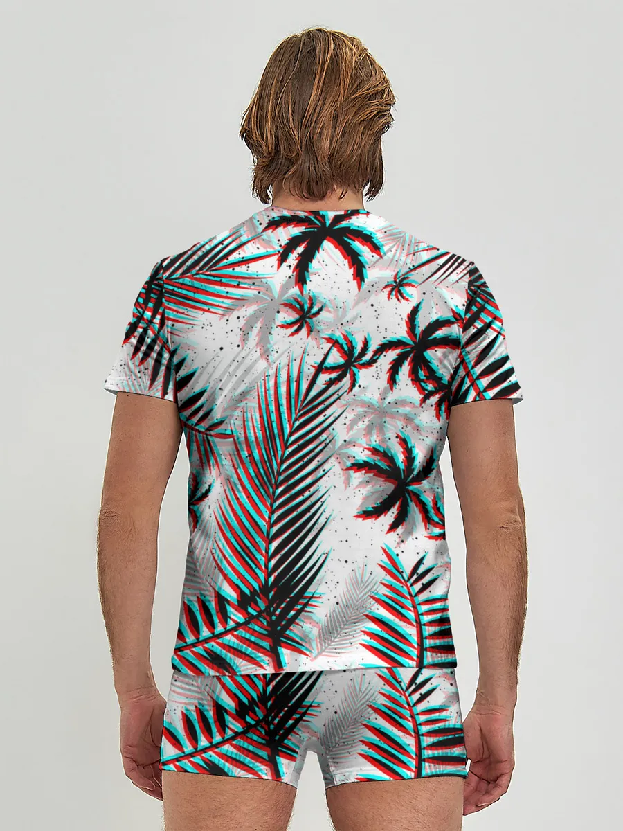 Мужские трусы с футболкой / ПАЛЬМЫ | TROPICAL GLITCH