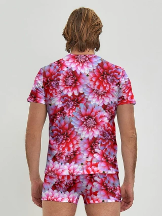 Мужские трусы с футболкой / Георгины