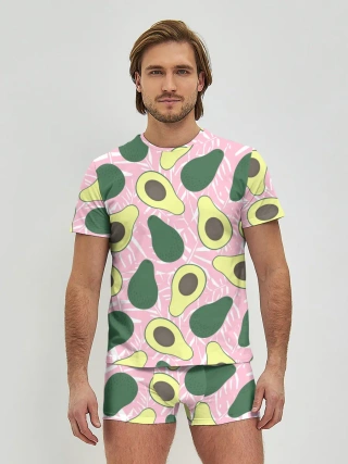 Мужские трусы с футболкой / avocado