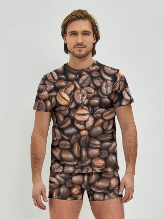 Мужские трусы с футболкой / Coffee