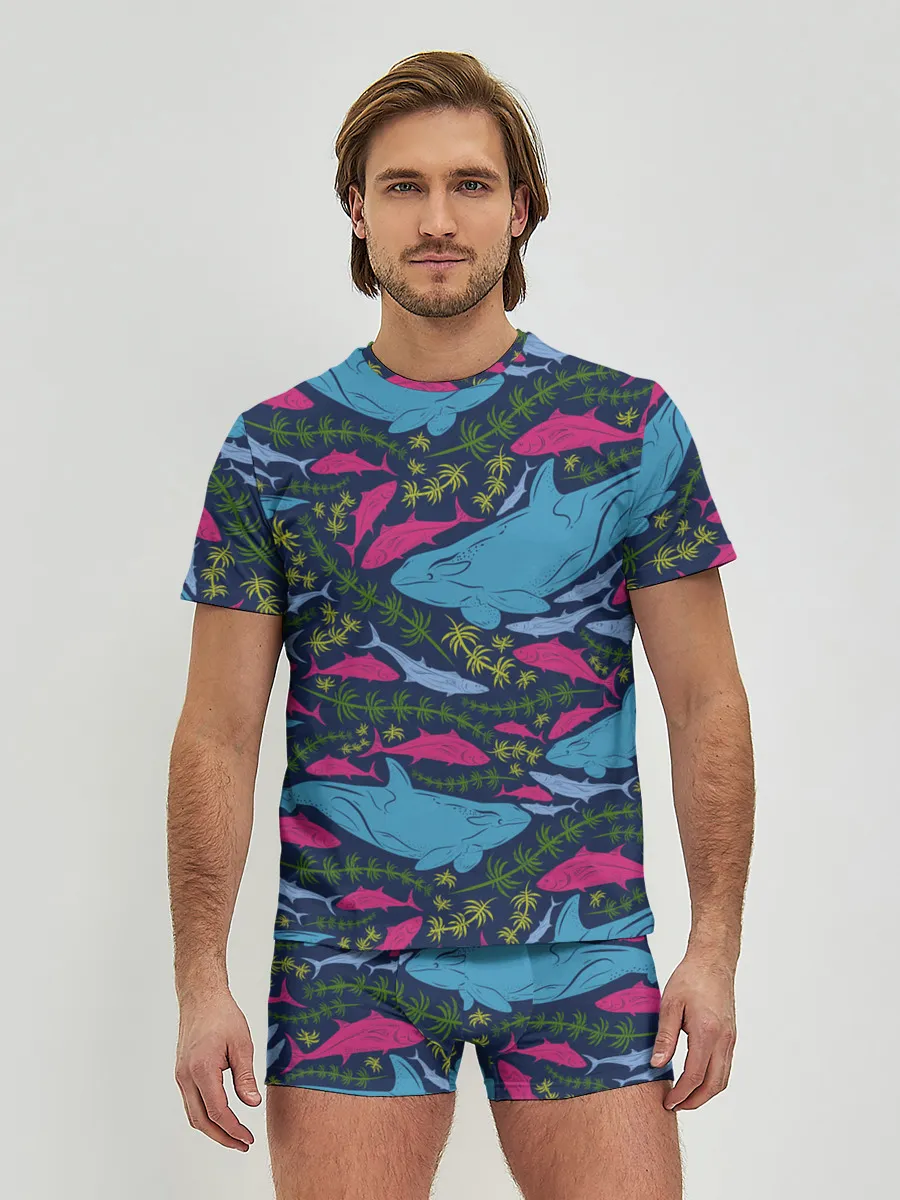 Мужские трусы с футболкой / Касатки