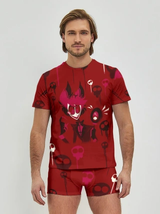 Мужские трусы с футболкой / Hazbin Hotel