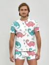 Мужские трусы с футболкой / Милые динозаврики