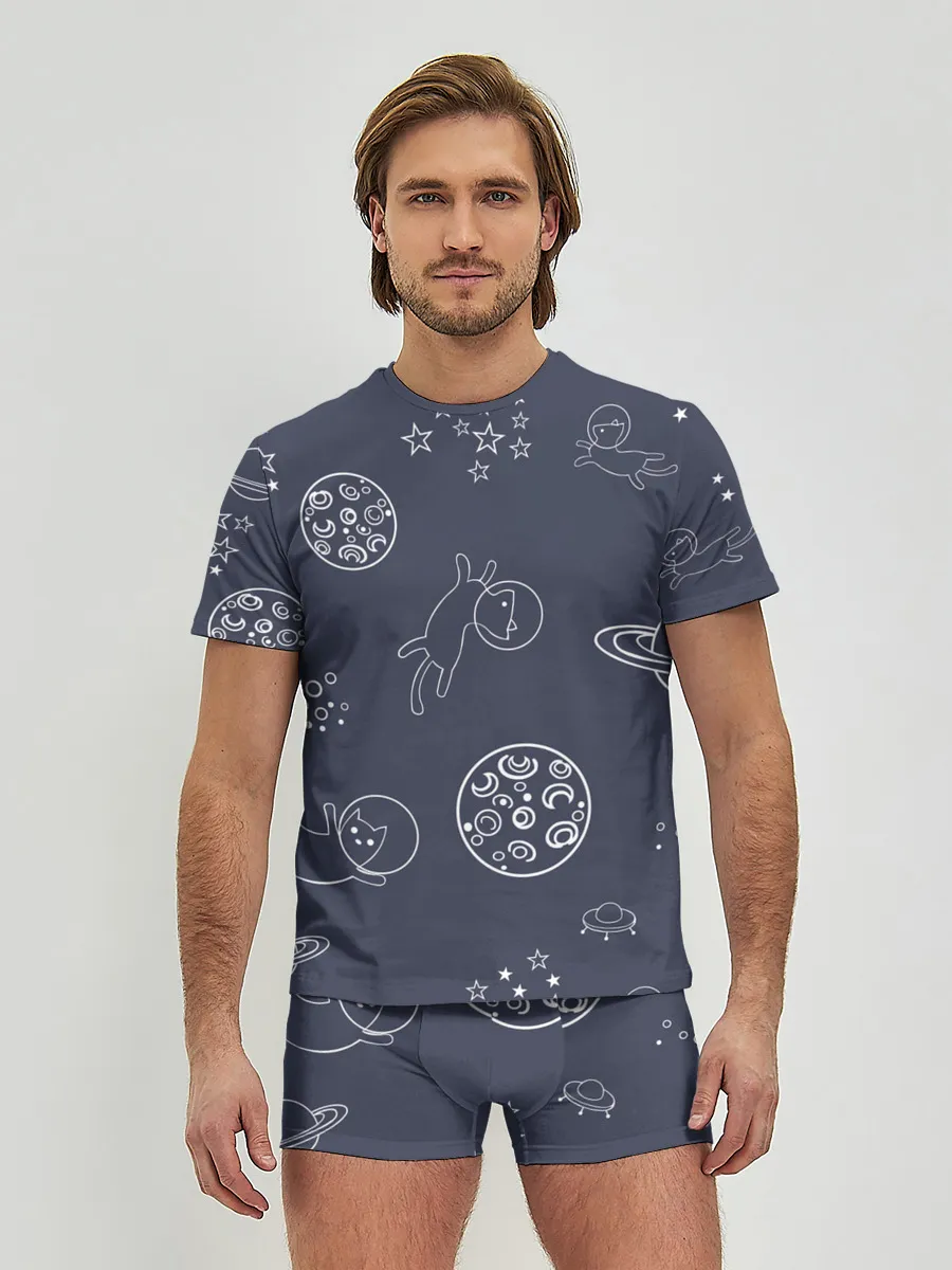 Мужские трусы с футболкой / Космо киски
