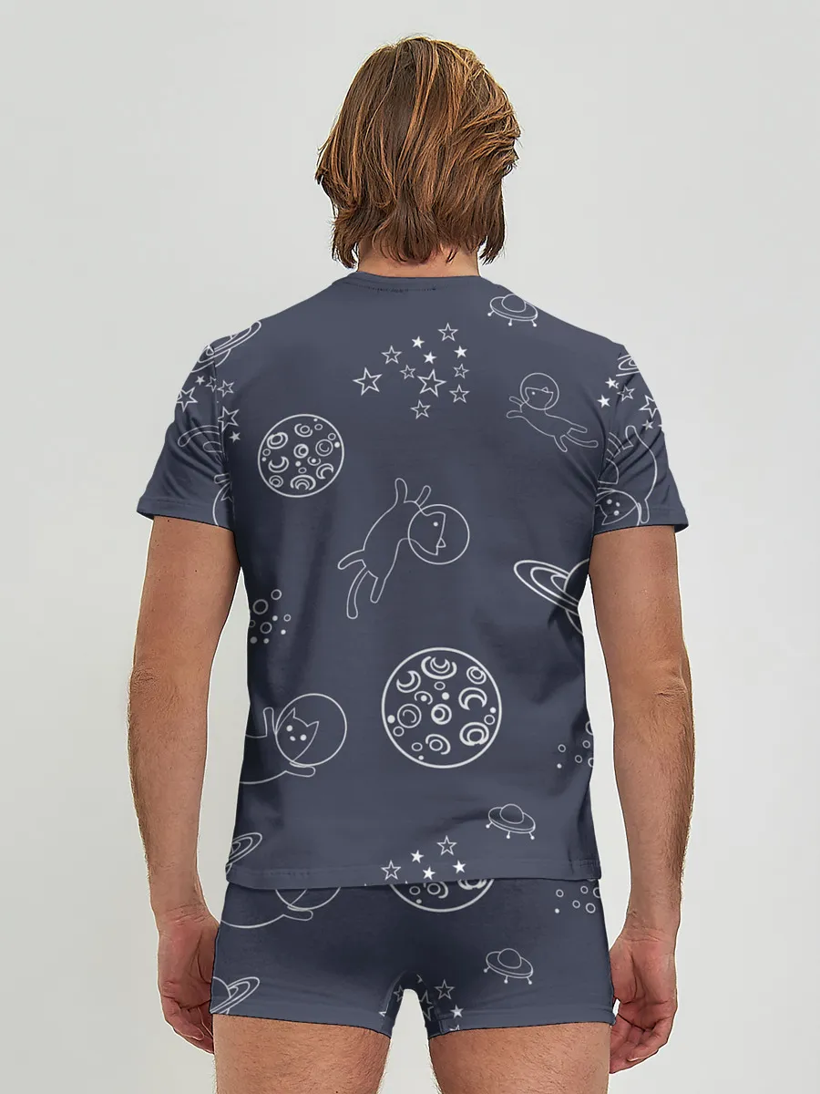 Мужские трусы с футболкой / Космо киски