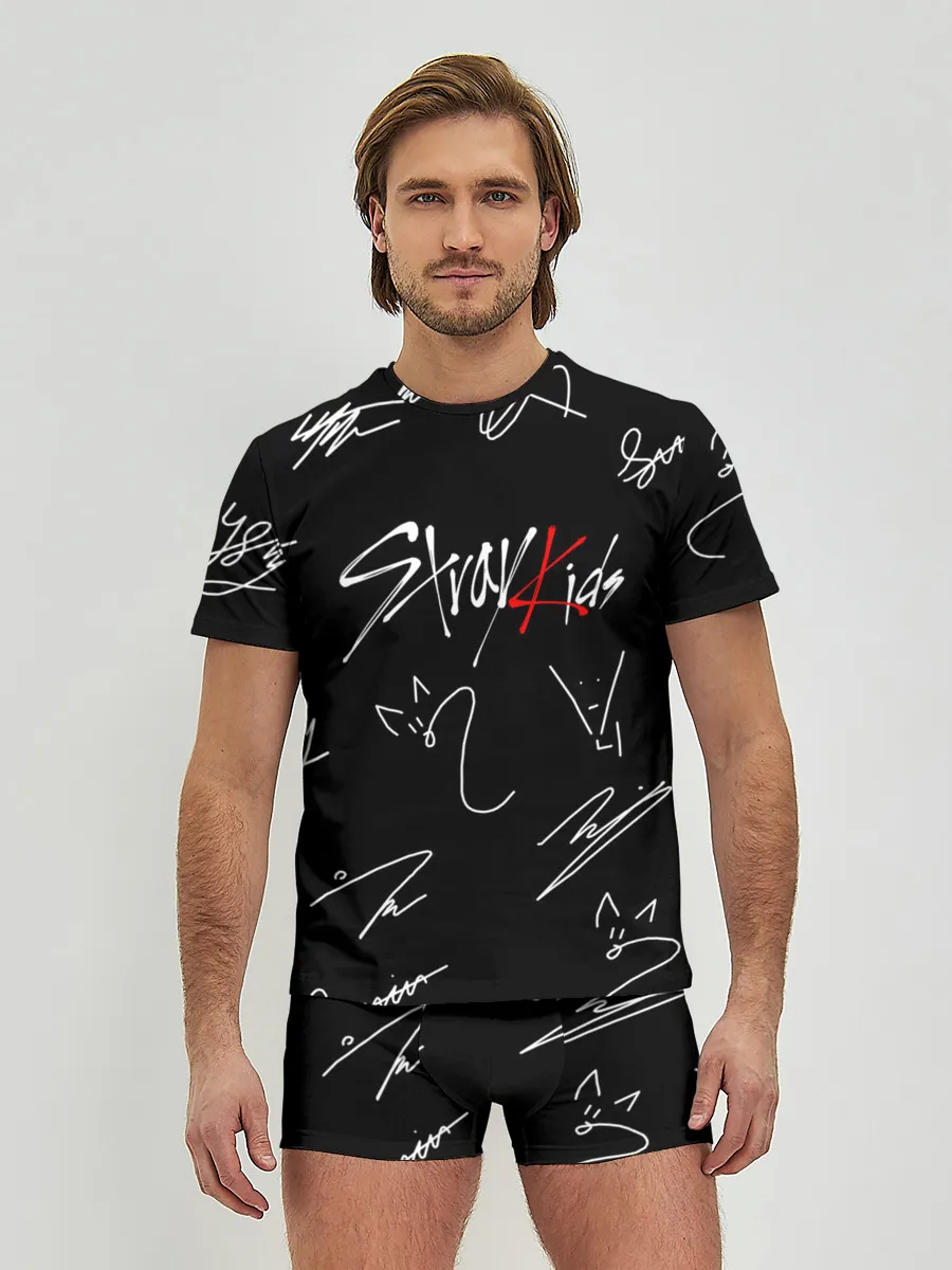 Мужские трусы с футболкой / STRAY KIDS