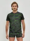 Мужские трусы с футболкой / OCTAGON зеленый