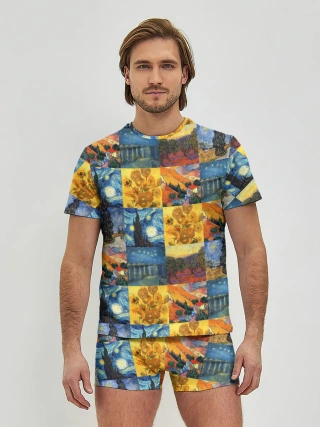 Мужские трусы с футболкой / Картины Ван Гога