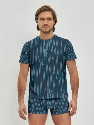 Мужские трусы с футболкой / Стильный узор