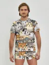 Мужские трусы с футболкой / ALL CATS MEMES