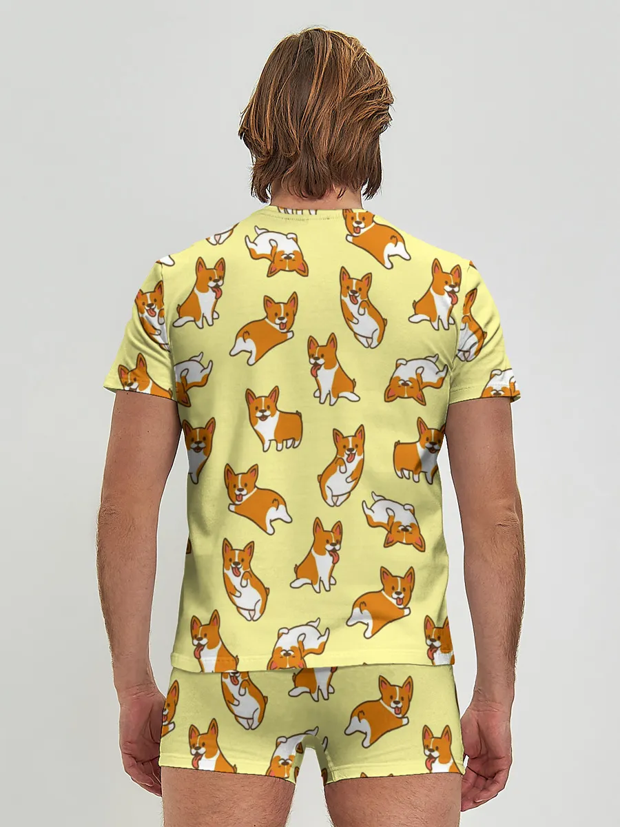 Мужские трусы с футболкой / Корги