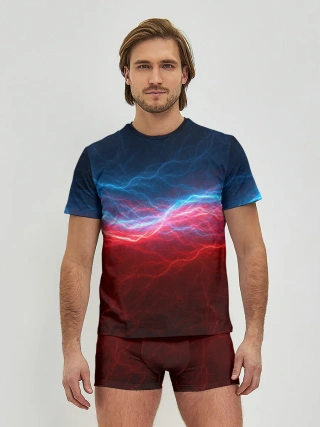 Мужские трусы с футболкой / Огонь и лёд