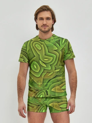 Мужские трусы с футболкой / Необычный камуфляж