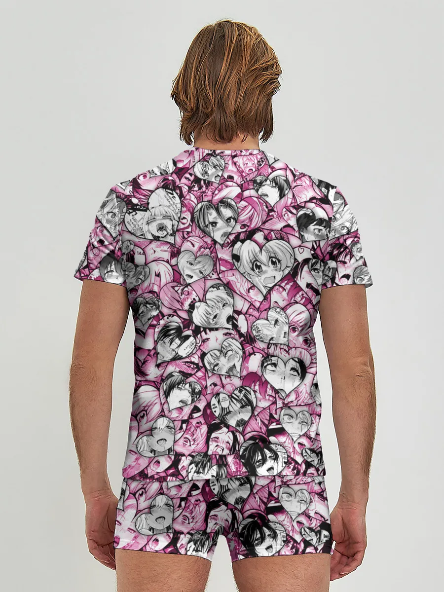 Мужские трусы с футболкой / Ahegao валентинки