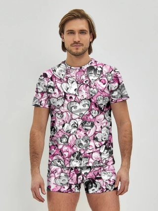 Мужские трусы с футболкой / Ahegao валентинки