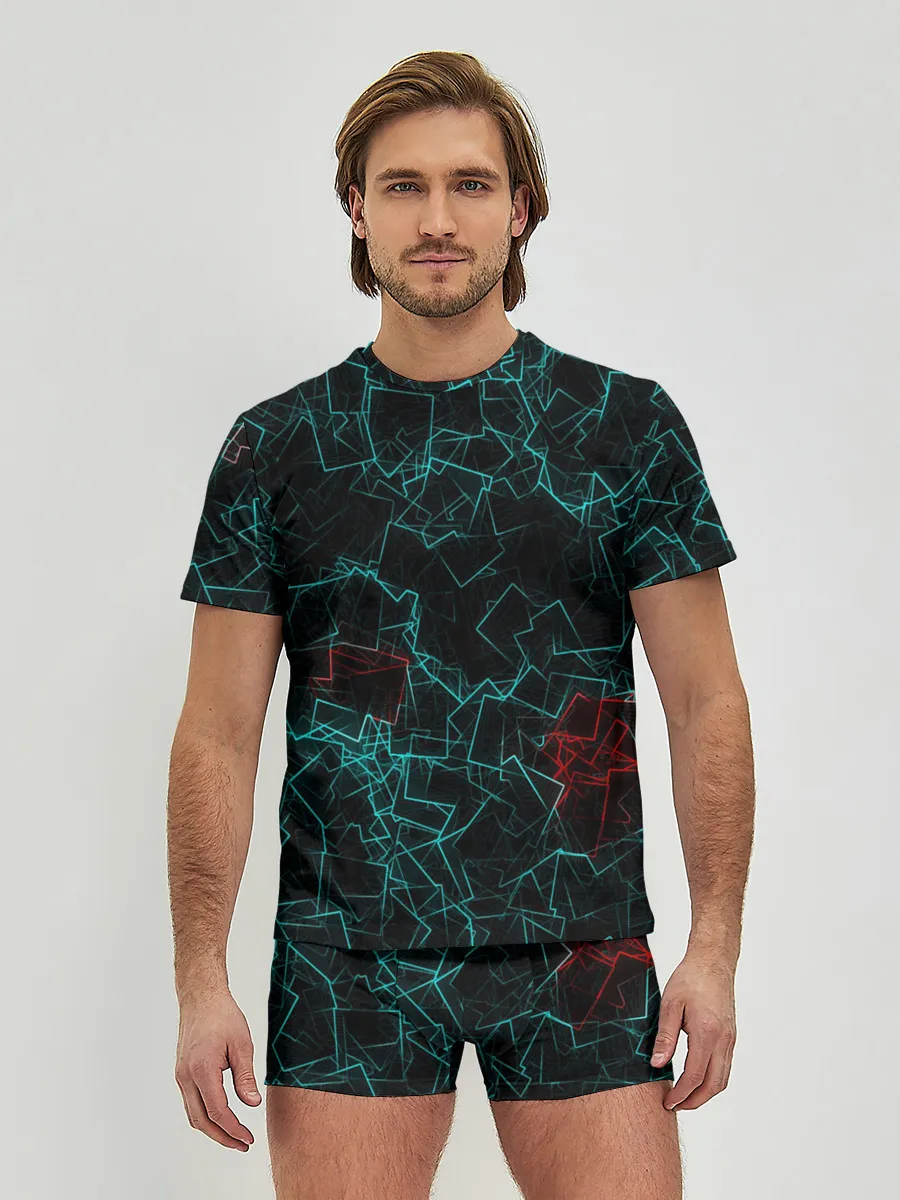 Мужские трусы с футболкой / текстура