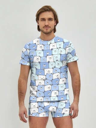 Мужские трусы с футболкой / МИШКИ