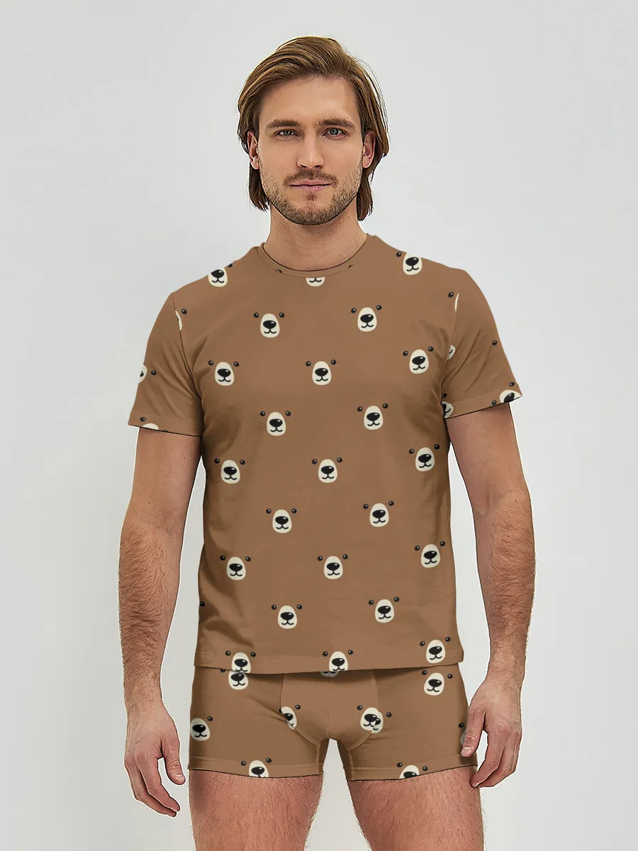 Мужские трусы с футболкой / МИШКИ